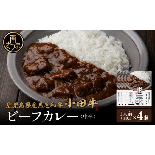 ふるさと納税 加工品等 レトルト 鹿児島県 南さつま市 プレミアムブランド 鹿児島県産黒毛和牛「小田牛」ビーフカレー 4個(180g×4) 牛肉 お肉 肉 常温保存…