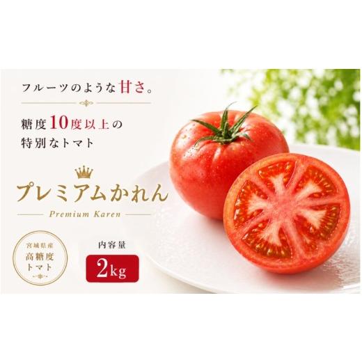 ふるさと納税 野菜類 トマト 宮城県 美里町 糖度10度以上 プレミアムかれん2kg 沖縄・離島配送不可 / とまと 野菜 トマト