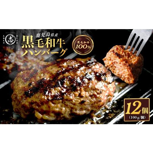 ふるさと納税 肉 ハンバーグ 鹿児島県 志布志市 鹿児島県産 黒毛和牛100% 手ごねハンバーグ 1.2kg (100g×12個) 黒毛和牛 和牛 肉 牛肉 国産 ハンバーグ 100…