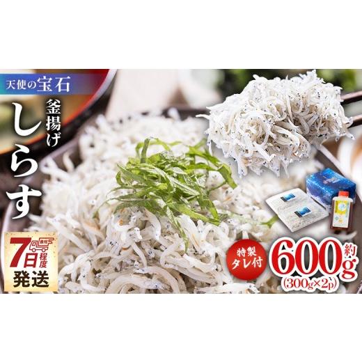 ふるさと納税 魚貝類 しらす 高知県 香南市 天使の宝石 特選 釜揚げしらす 小分け パック 計600g 300g×2パック 特製タレ付き 特選 小分け 国産 ちりめんじゃ…