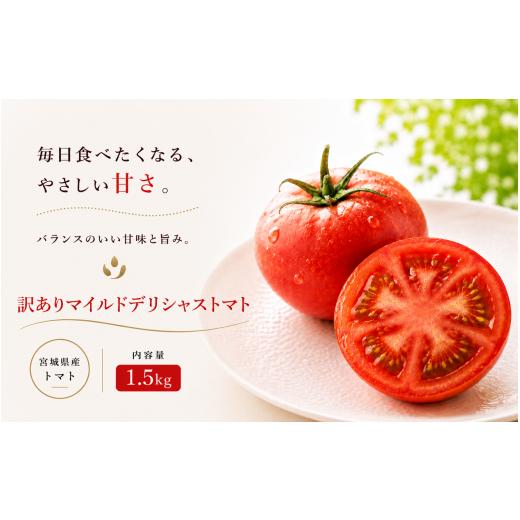 ふるさと納税 野菜類 トマト 宮城県 美里町 訳あり トマト デリシャスファームのトマト 訳ありマイルドデリシャス 1.5kg (6〜7玉) / とまと 野菜 産地直…