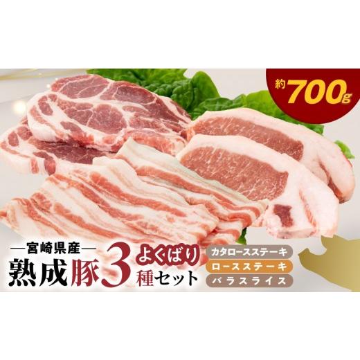ふるさと納税 豚肉 セット 宮崎県 延岡市 宮崎県産熟成豚 よくばり3種セットA-2(ステーキ2種 各2個/スライス1個)N0105-YA6607 ステーキ2種 各2個/スライス…