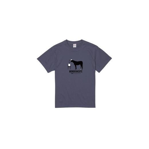ふるさと納税 服 北海道 平取町 ワンダーアキュート画伯 (グレイッシュパープル)Tシャツ 選べる4サイズ L ふるさと納税 人気 おすすめ ランキング 馬 競馬 …