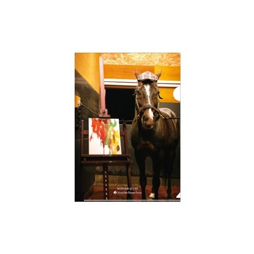 ふるさと納税 文房具・玩具 北海道 平取町 ワンダーアキュート画伯 クリアファイル5枚入り ふるさと納税 人気 おすすめ ランキング 馬 競馬 競走馬 引退馬 ワ…