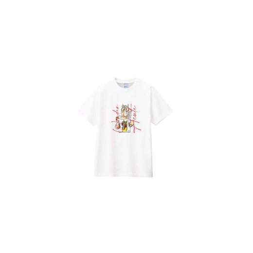 ふるさと納税 服 北海道 平取町 ワンダーアキュート画伯 デザイナーTシャツ 選べる5サイズ XXL ふるさと納税 人気 おすすめ ランキング 馬 競馬 競走馬 引…