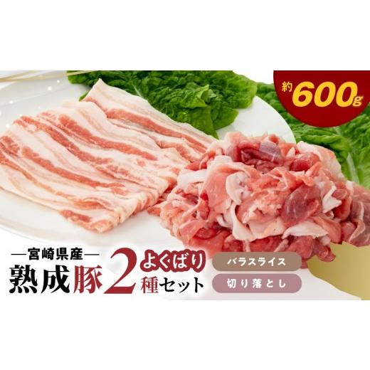 ふるさと納税 豚肉 セット 宮崎県 延岡市 宮崎県産熟成豚 よくばり2種セットA(バラスライス2個/切り落とし1個)N0105-YA2286 バラスライス2個/切り落とし1…