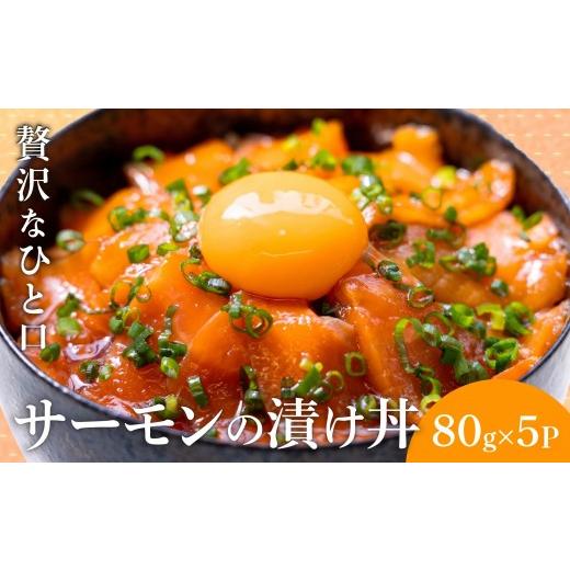 ふるさと納税 魚貝類 サーモン 高知県 須崎市 サーモン漬け丼 80g×5パック 海鮮丼 海鮮丼セット サーモン 海鮮 漬け お茶漬け 鮭 惣菜 冷凍 真空パック 小分…