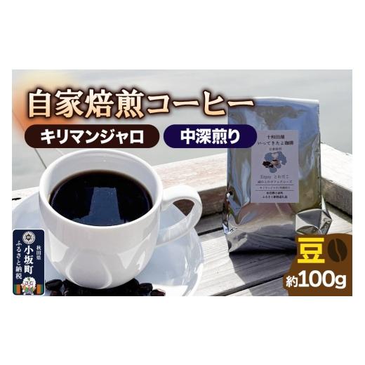 ふるさと納税 コーヒー コーヒー豆 秋田県 小坂町 自家焙煎コーヒー キリマンジャロ (AAキボ)/中深煎り 豆100g 珈琲 珈琲豆 コーヒー 中深煎り 自家焙煎 キ…