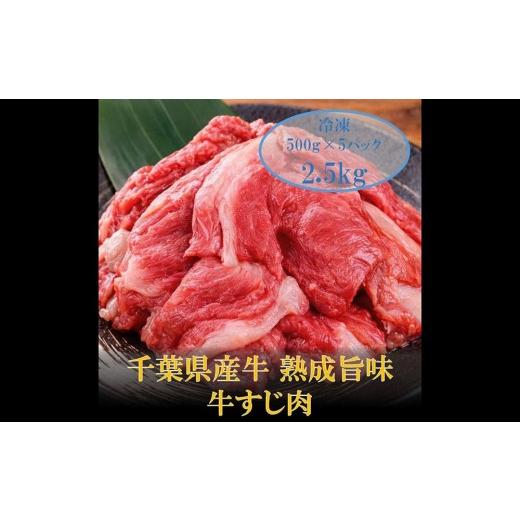 ふるさと納税 牛肉 千葉県 長生村 AH01-036 千葉県産牛 熟成旨味牛すじ肉 2.5kg 2.5kg(500g×5)