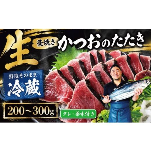 ふるさと納税 カツオ 高知県 安芸市 冷蔵 かつお 藁焼き 高知 1節〜2節 200〜300g ( タレ・薬味付き ) 生かつお 藁焼きたたき かつおのたたき わら焼き 天然 …
