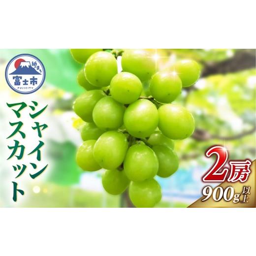 ふるさと納税 ぶどう マスカット 静岡県 富士市 シャインマスカット 2房セット 計900g以上 種なし 皮ごと 新鮮 芳醇 青果 果物 フルーツ 旬 ギフト 贈り物 期…