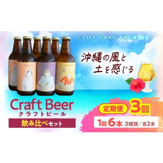 ふるさと納税 ビール 地ビール 沖縄県 沖縄市 全3回定期便 -CLIFF BEER- 定番ビール3種 (6本入り) ビール クラフトビール 350ml 飲み比べ ギフト 沖縄市 / …