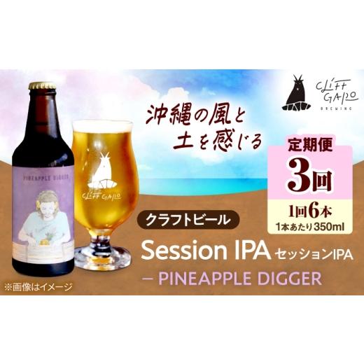ふるさと納税 ビール 地ビール 沖縄県 沖縄市 全3回定期便 -CLIFF BEER- PINEAPPLE DIGGER (セッションIPA) 6本入り ビール クラフトビール 350ml 飲み比べ …