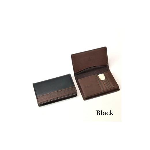 ふるさと納税 雑貨・日用品 新潟県 村上市 こだわりの革アイテム 名刺ケース(ブラック)1087032 革製品 レザー 名刺入れ