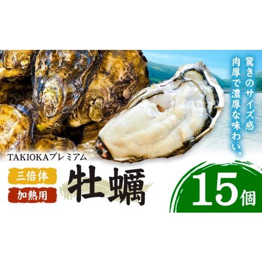 ふるさと納税 牡蠣 岡山県 笠岡市 笠岡産 牡蠣 TAKIOKAプレミアム 三倍体 (加熱用) 15個 [10月上旬-6月下旬頃出荷] 岡山県 笠岡市 かき カキ 牡蠣 生牡蠣 瀬…