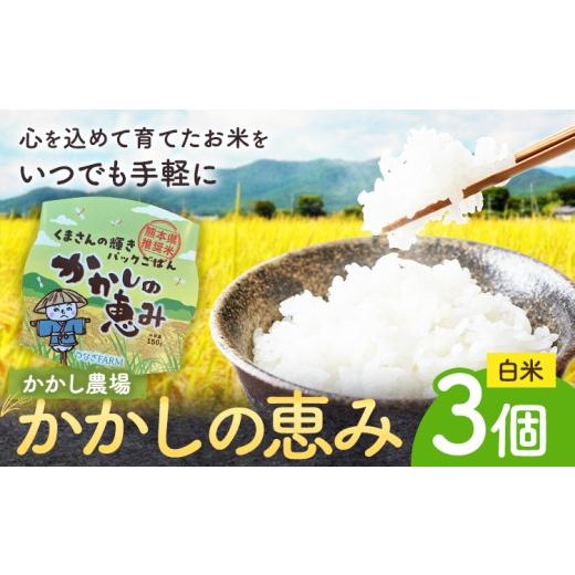 ふるさと納税 米 熊本県 津奈木町 かかしの恵み パックごはん 白米 150g×3個 かかし農場[30日以内に出荷予定(土日祝除く)]熊本県 津奈木町 米 お米 コメ パ…