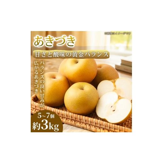 ふるさと納税 梨 熊本県 錦町 甘さと酸味の黄金バランス 熊本県産 あきづき 5〜7個(約3kg) 1箱 あきづき 梨 フルーツ 甘い 濃厚 農家直送 ギフト 贈答用 家庭…