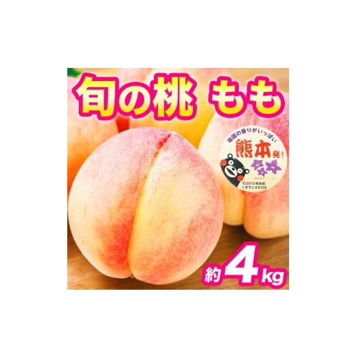 ふるさと納税 もも 熊本県 錦町 もも 約4kg(10〜22玉) 桃 もも モモ 果物 フルーツ デザート 食後 錦町産 配送不可:離島