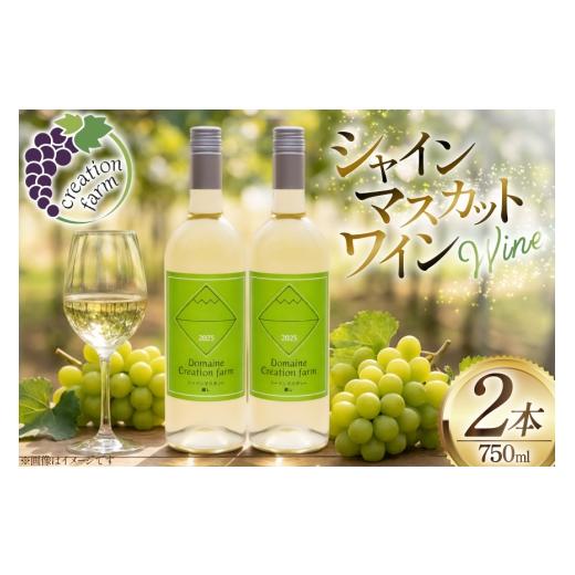 ふるさと納税 ワイン 山梨県 韮崎市 ワイン シャインマスカット醸しワイン 750ml × 2本 Creation farm 山梨県 韮崎市 20745403 わいん wine 山梨 山梨ワイン …