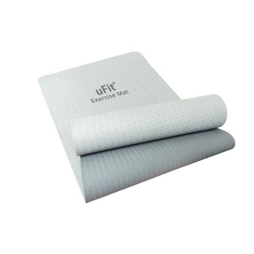 ふるさと納税 スポーツ・アウトドア 東京都 渋谷区 uFit Exercise Mat 200×90cm グレー エクササイズ マット ヨガ 筋トレ グリップ力 ズレにくい 運動 スト…