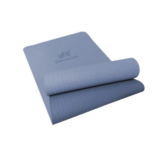 ふるさと納税 スポーツ・アウトドア 東京都 渋谷区 uFit Exercise Mat 200×90cm ダスティブルー エクササイズ マット ヨガ 筋トレ グリップ力 ズレにくい 運…