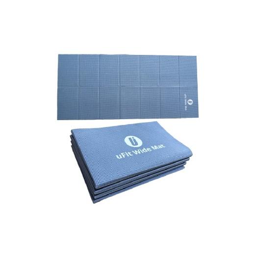 ふるさと納税 スポーツ・アウトドア 東京都 渋谷区 uFit Wide Mat ダスティブルー マット トレーニング 運動 筋肉 筋トレ バランス ストレッチ 折りたたみ コ…