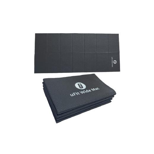 ふるさと納税 スポーツ・アウトドア 東京都 渋谷区 uFit Wide Mat ブラック マット トレーニング 運動 筋肉 筋トレ バランス ストレッチ 折りたたみ コンパク…