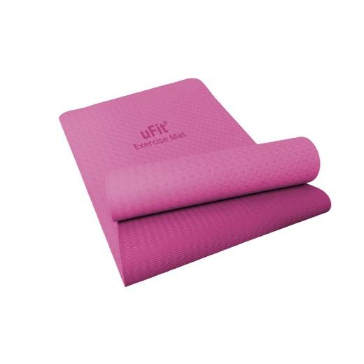 ふるさと納税 スポーツ・アウトドア 東京都 渋谷区 uFit Exercise Mat 183×61cm ダスティピンク エクササイズ マット グリップ力 ズレにくい クッション性 …