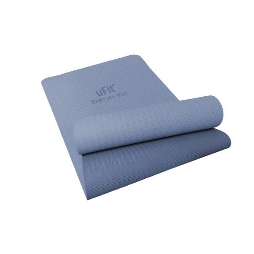 ふるさと納税 スポーツ・アウトドア 東京都 渋谷区 uFit Exercise Mat 183×61cm ダスティブルー エクササイズ マット グリップ力 ズレにくい クッション性 …
