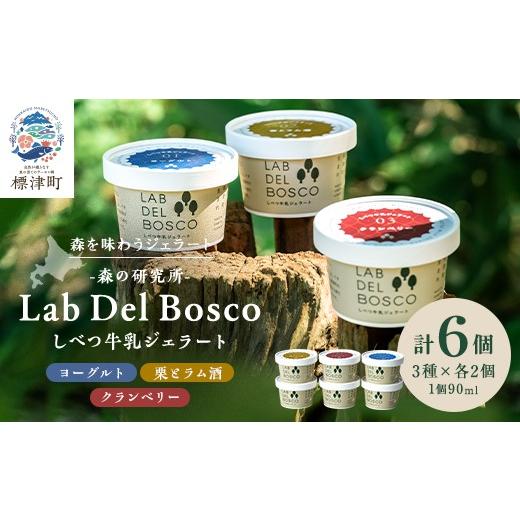 ふるさと納税 菓子 アイス 北海道 標津町 北海道産 しべつ牛乳 ジェラート アイス 3種 全6個 セット ( ヨーグルト / 栗 と ラム酒 / クランベリー ) 食べ比…