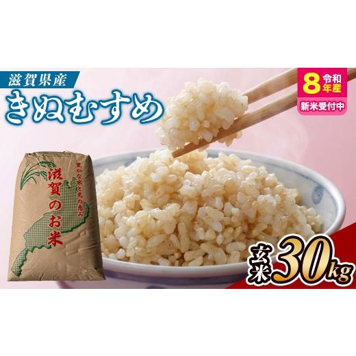ふるさと納税 玄米 滋賀県 甲賀市 令和8年産 新米 先行予約 近江米きぬむすめ 30kg(玄米) 2026年9月〜発送