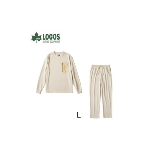 ふるさと納税 服 女 京都府 城陽市 LBL リカバリーウエア 冬用上下セット Lサイズ リカバリーパンツ+プルオーバー ベージュ 1732205