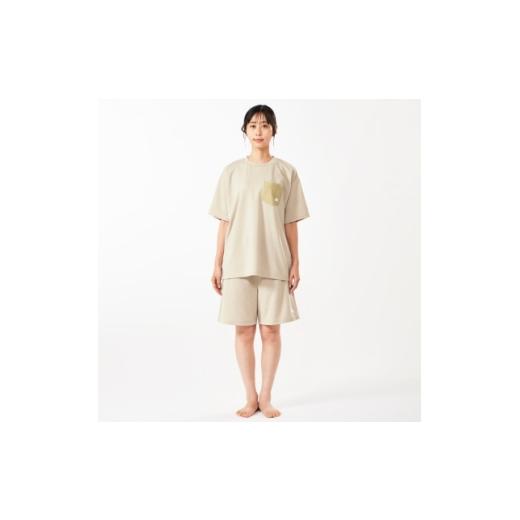ふるさと納税 服 女 京都府 城陽市 LBL 就寝時におすすめのボディリカバリーウエア 夏冬上下4点セット Lサイズ ベージュ 1732223の画像