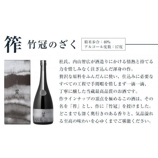 ふるさと納税 日本酒 純米大吟醸酒 三重県 鈴鹿市 筰 竹冠のざく_2