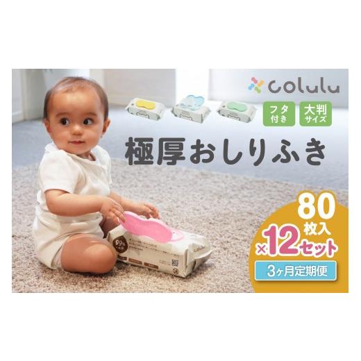 ふるさと納税 雑貨・日用品 愛知県 知立市 おしり拭き 80枚入り 12個セット×3ヶ月定期便(3464)