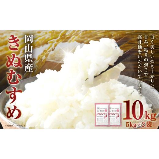 ふるさと納税 米 きぬむすめ 岡山県 倉敷市 令和7年産 岡山県産 きぬむすめ 10kg ( 5kg × 2袋 ) 甘み 粘り 食味 特A お米 米 こめ コメ 白飯 飯 ご飯 ブラ…