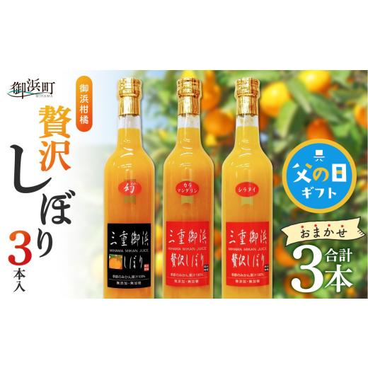ふるさと納税 果汁飲料 みかん 三重県 御浜町 父の日ギフトに[ 6月19〜21日にお届けします ] 御浜柑橘の贅沢しぼり 3本入 果物 フルーツ みかん みかんジュ…
