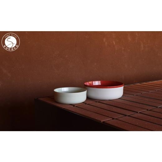ふるさと納税 食器・グラス 皿 佐賀県 有田町 1616/ S&amp;B Bowl 140 Light Green &amp; Bowl 180 Red / White 2点セット 1616/arita japan 有田焼 ショル…