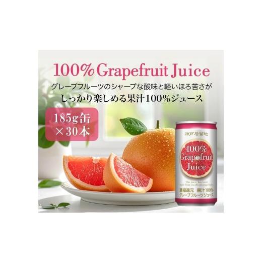 ふるさと納税 果汁飲料 岐阜県 各務原市 1333 神戸居留地 グレープフルーツ100% 185g缶×30本 1ケース