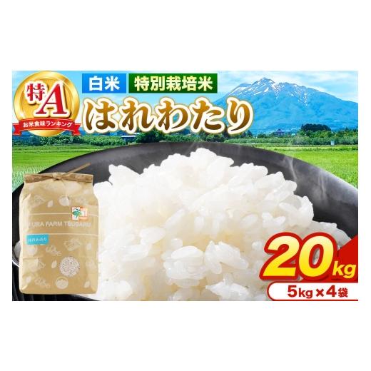 ふるさと納税 米 青森県 弘前市 米 特別栽培米 はれわたり 白米 20kg(5kg×4袋)令和7年産 特A 青森県弘前市産 20キロ 5キロ 小分け はれわたり 特別栽培米 …