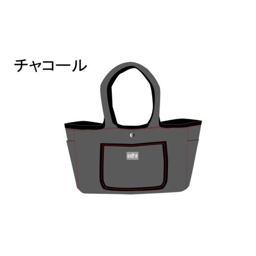 ふるさと納税 カバン 手提げ 大分県 国東市 クロッツバッグウィメン 防水素材 ポコトート チャコール_2666R-16 チャコール