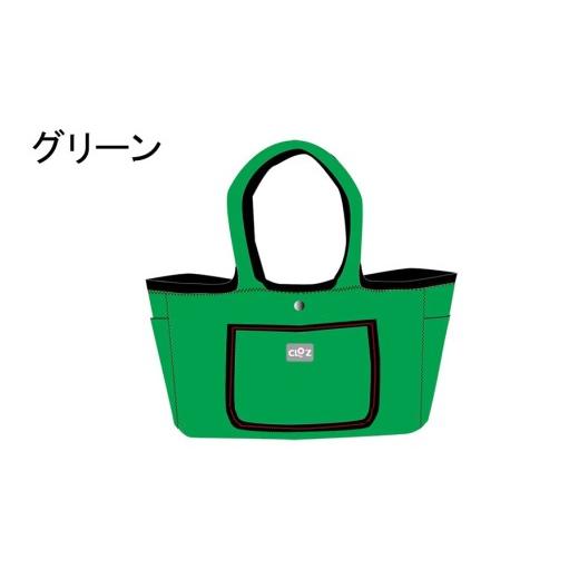 ふるさと納税 カバン 手提げ 大分県 国東市 クロッツバッグウィメン 防水素材 ポコトート グリーン_2666R-18 グリーン