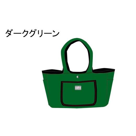 ふるさと納税 カバン 手提げ 大分県 国東市 クロッツバッグウィメン 防水素材 ポコトート ダークグリーン_2666R-19 ダークグリーン