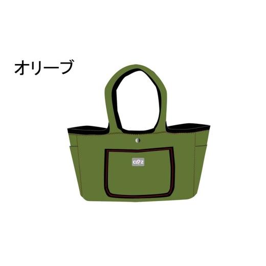 ふるさと納税 カバン 手提げ 大分県 国東市 クロッツバッグウィメン 防水素材 ポコトート オリーブ_2666R-20 オリーブ