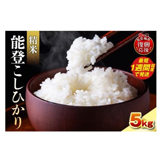 ふるさと納税 米 コシヒカリ 石川県 輪島市 スピード配送 令和7年産 能登コシヒカリ5kg 精米 残留農薬検出ゼロ wa084-001-sp スピード配送 5kg