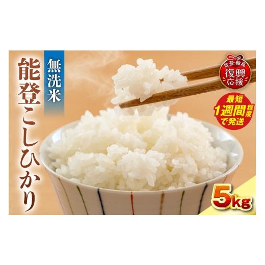 ふるさと納税 米 コシヒカリ 石川県 輪島市 スピード配送 令和7年産 能登コシヒカリ5kg 無洗米 残留農薬検出ゼロ wa084-003-sp スピード配送 5kg