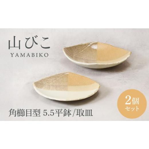 ふるさと納税 食器・グラス セット 岐阜県 土岐市 美濃焼 山びこ 角櫛目型 5.5平鉢 & 取皿 各1枚 合計2枚セット カネ定製陶 プレート 食器セット 和食器 MEI…