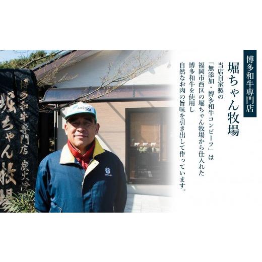 ふるさと納税 惣菜・レトルト 冷凍 福岡県 大川市 無添加 博多和牛コンビーフ100g×3_4