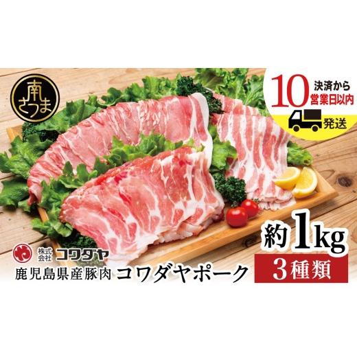 ふるさと納税 豚肉 ロース 鹿児島県 南さつま市 鹿児島産 豚肉3種 約1kg(バラ/肩ロースしゃぶしゃぶ/ロース生姜焼き) 最短発送 鹿児島県産 国産 豚肉 お肉…