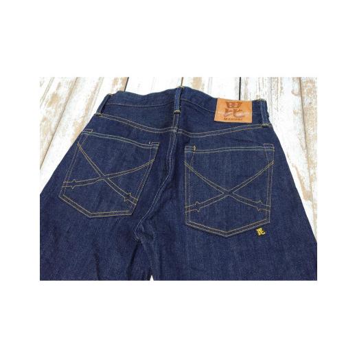 ふるさと納税 服 新潟県 妙高市 毘沙門天　天然藍ジーンズ　BI-24246　セミタイトストレート W33(83cm) W33(83cm)の画像